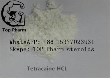 99% het Waterstofchloride van zuiverheidstetracaine/het lokale verdovingsmiddel CAS 136-47-0 van Tetracaine HCL/Butethanol/Butylocaine